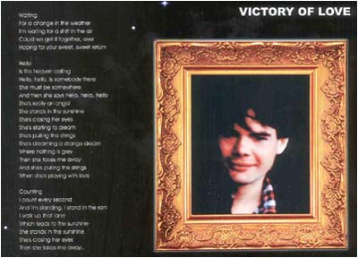 Photo from the lyrics-page in the album